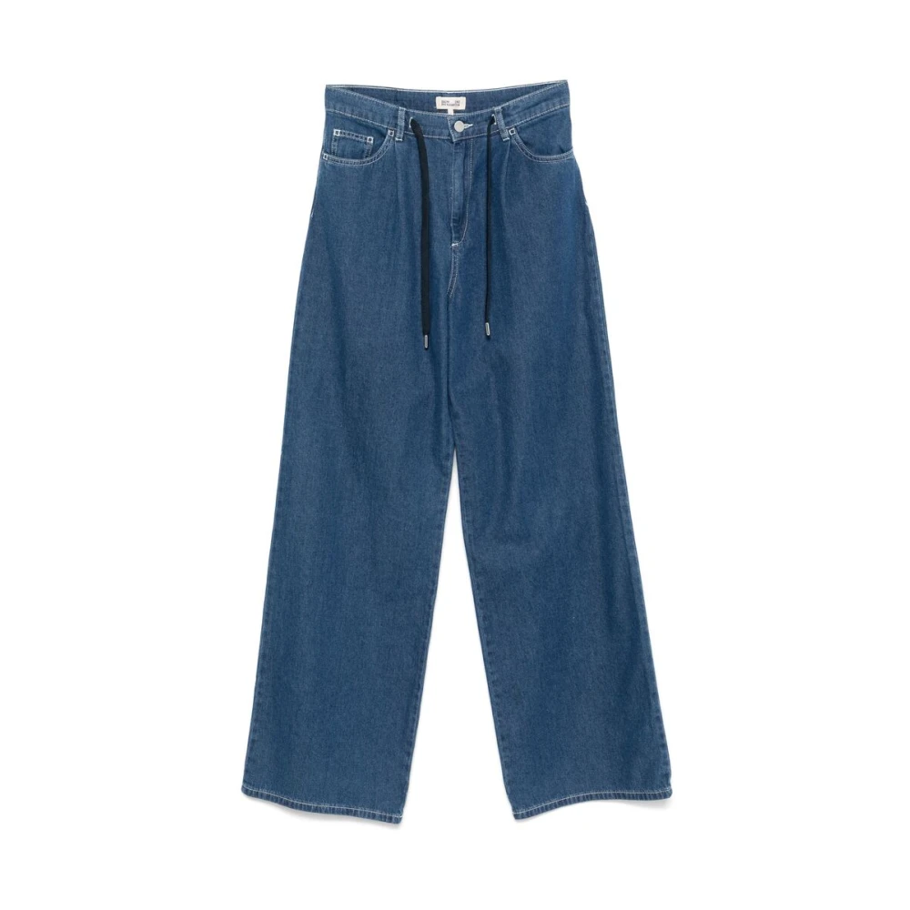 BAUM UND PFERDGARTEN Indigo Blauwe Voorste Knoop Jeans Blue Dames