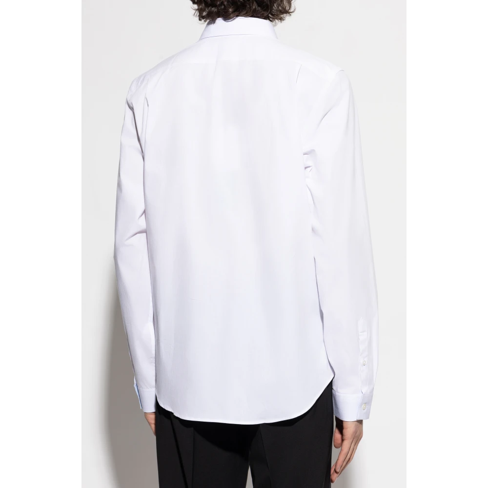 PS By Paul Smith Katoenen shirt met geborduurd logo White Heren