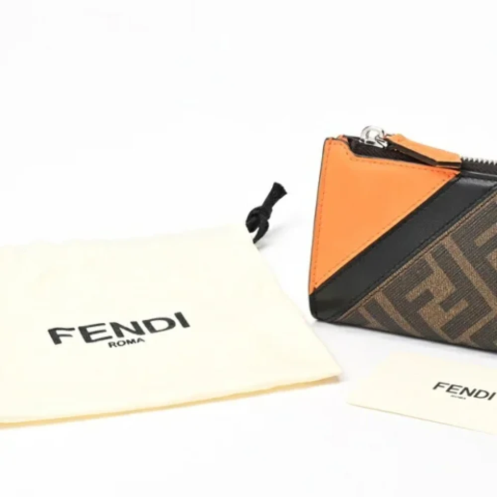 Fendi Vintage Pre-owned Leather wallets Brown Dames