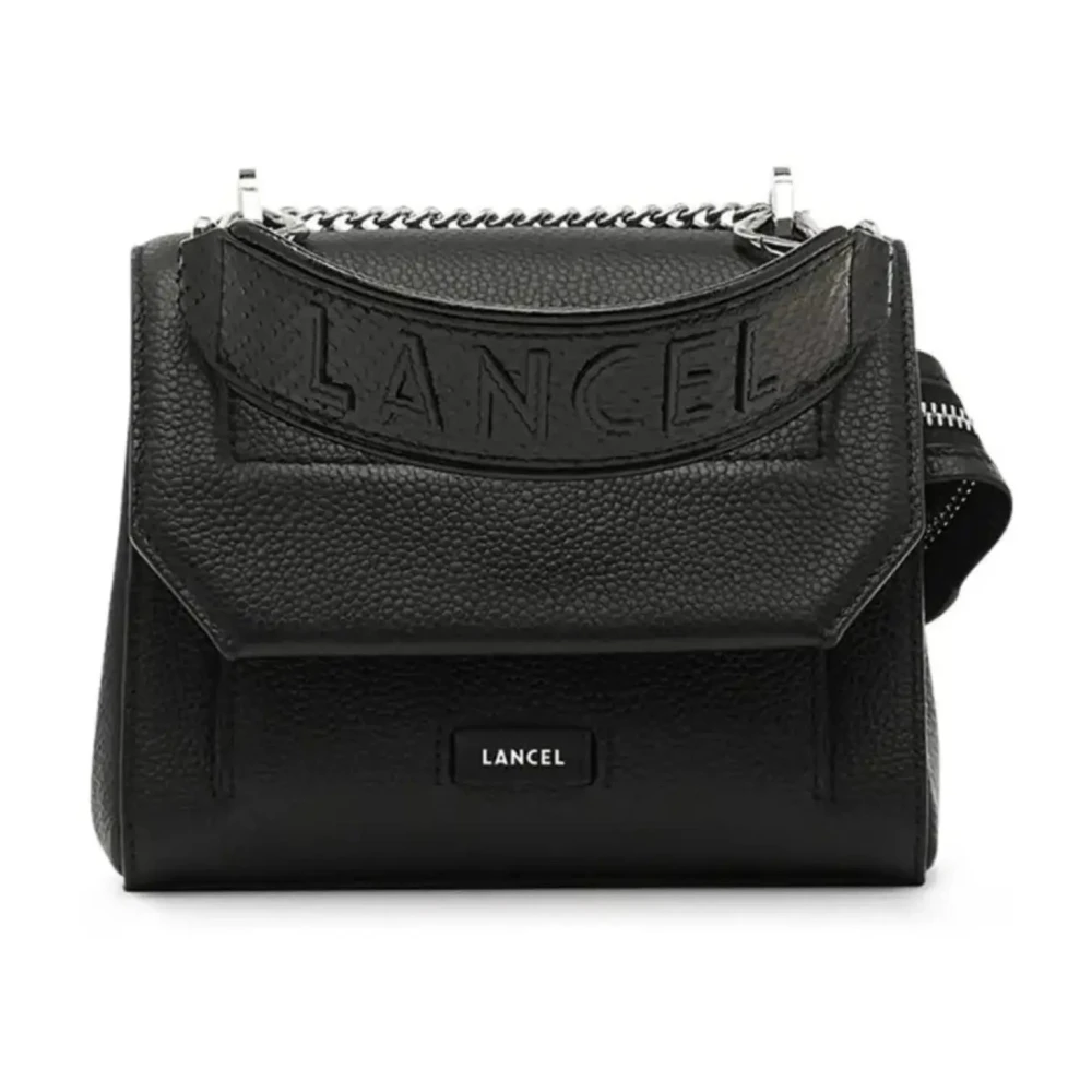 Lancel Women's Black Cross Body Bags, One Size, Ninon Flap Bag
