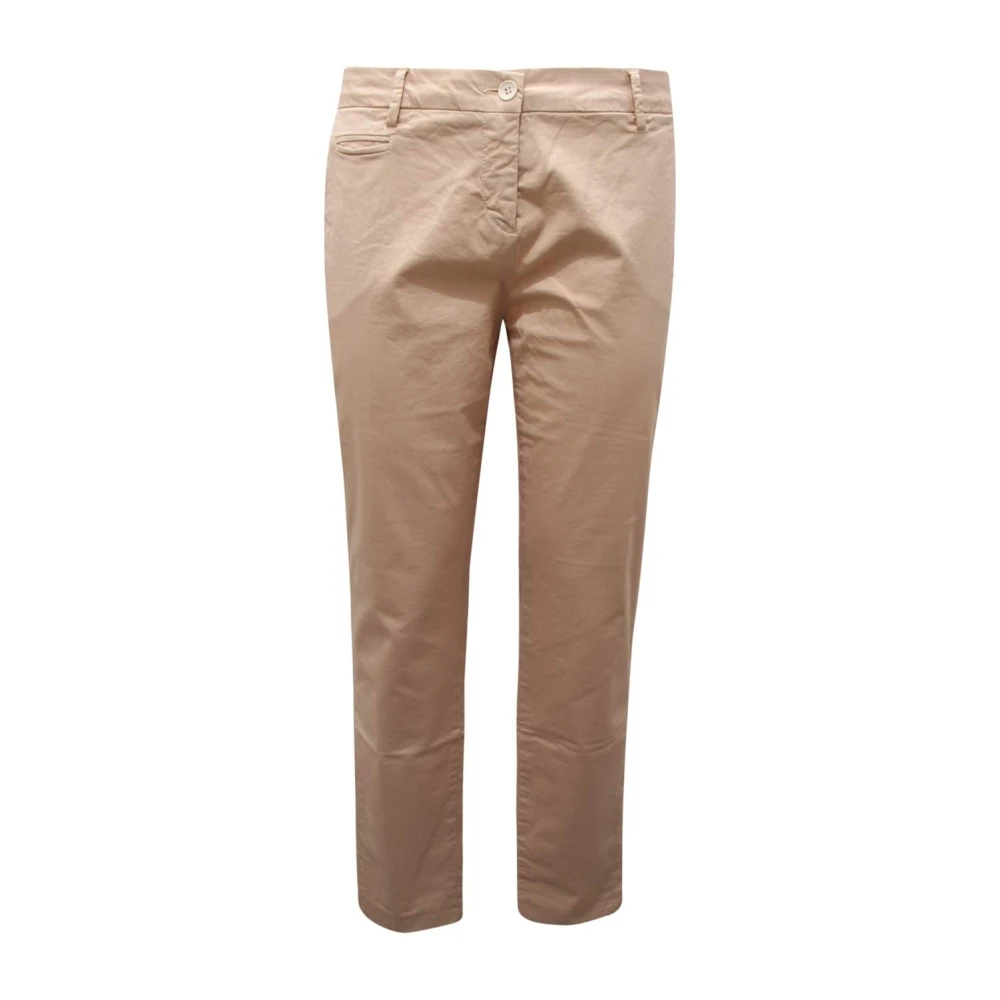 Peuterey Women's Beige Garment Dyed Trousers