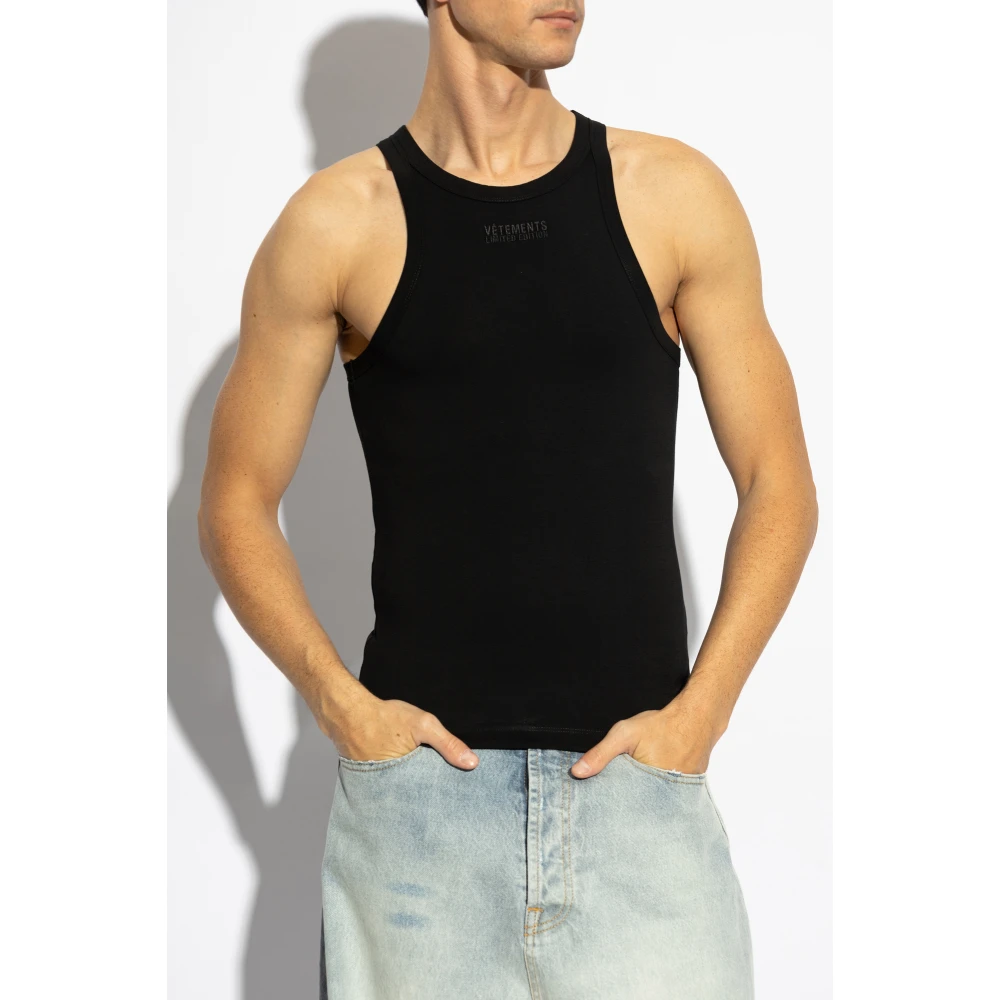 Vetements Logo top Black Heren