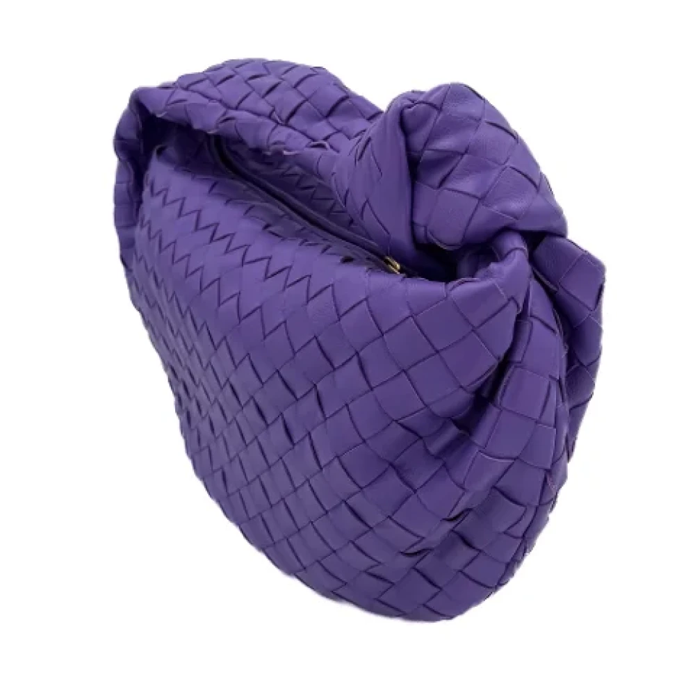 Bottega Veneta Vintage Pre-owned Leather handbags Purple Dames