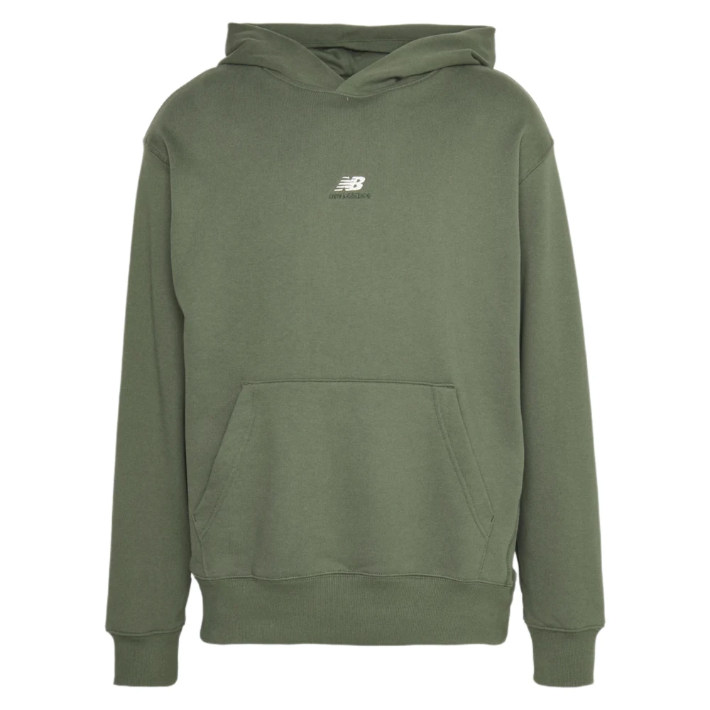 New Balance Athletics Remastered Graphic French Terry Hoodie Green Heren
