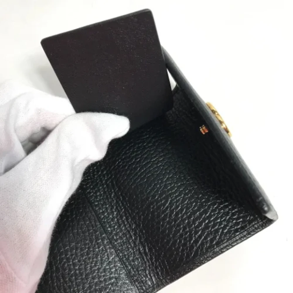 Gucci Vintage Pre-owned Leather key-holders Black Dames