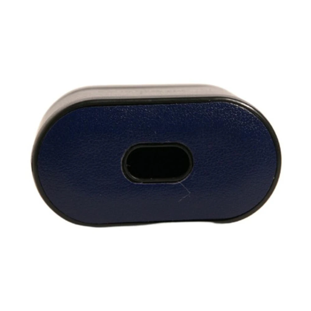 Dolce & Gabbana Blauw Leren Logo Airpods Hoesje Blue Heren
