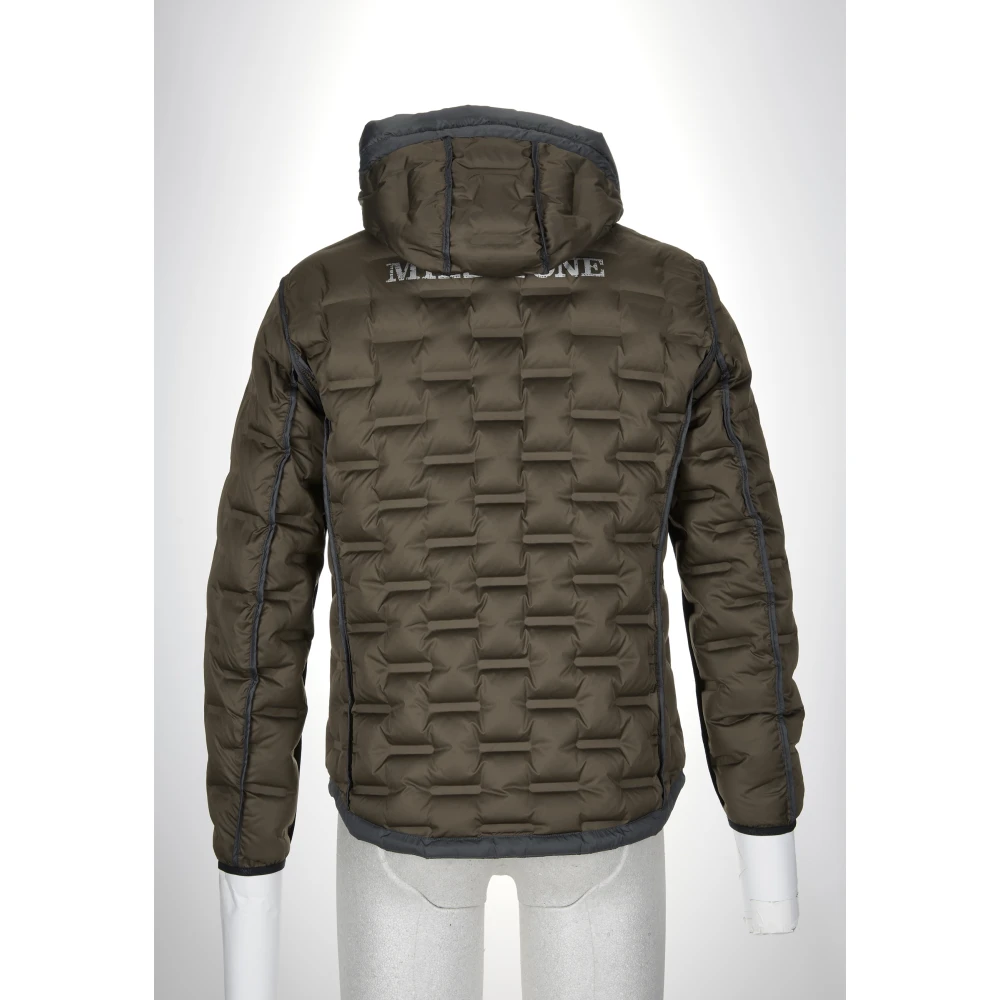 Milestone Waterdichte donsjas met afneembare capuchon Gray Heren