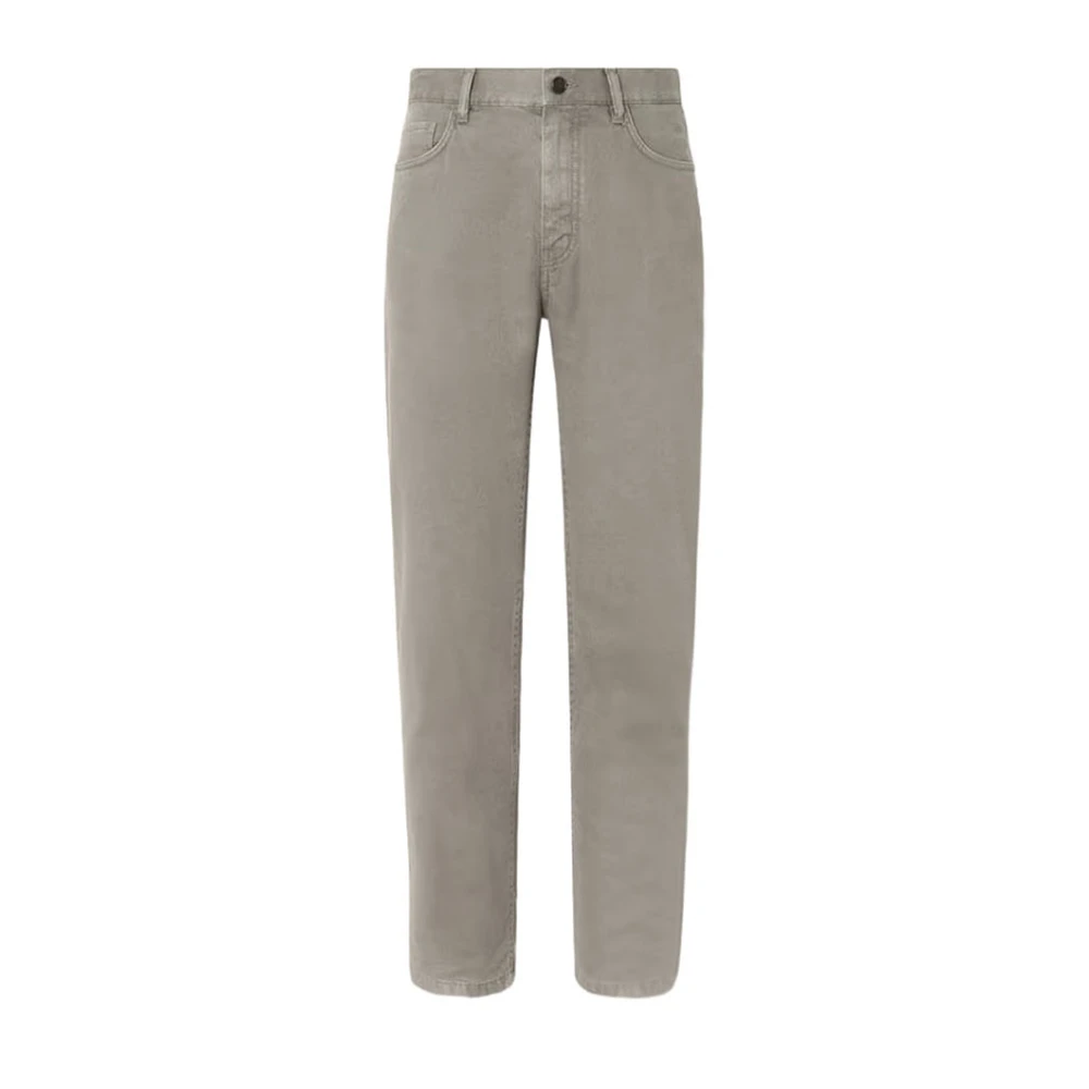 Zegna Men's Gray Roccia Trousers - Straight Fit Jeans - W36 - Jeans