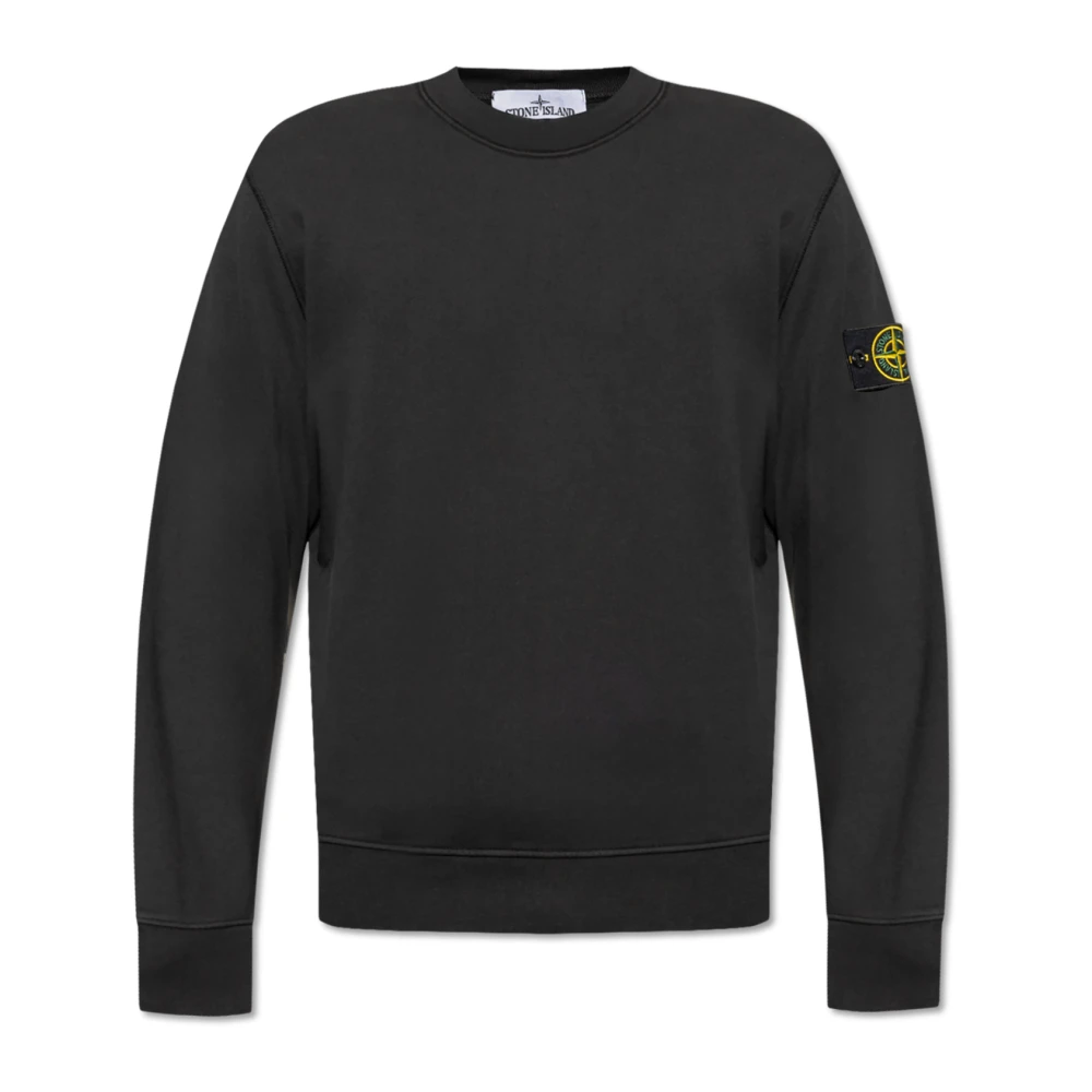 Stone Island Sweatshirt met logo Black Heren
