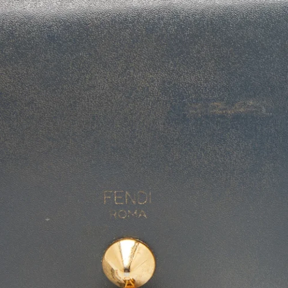 Fendi Vintage Pre-owned Leather wallets Gray Dames