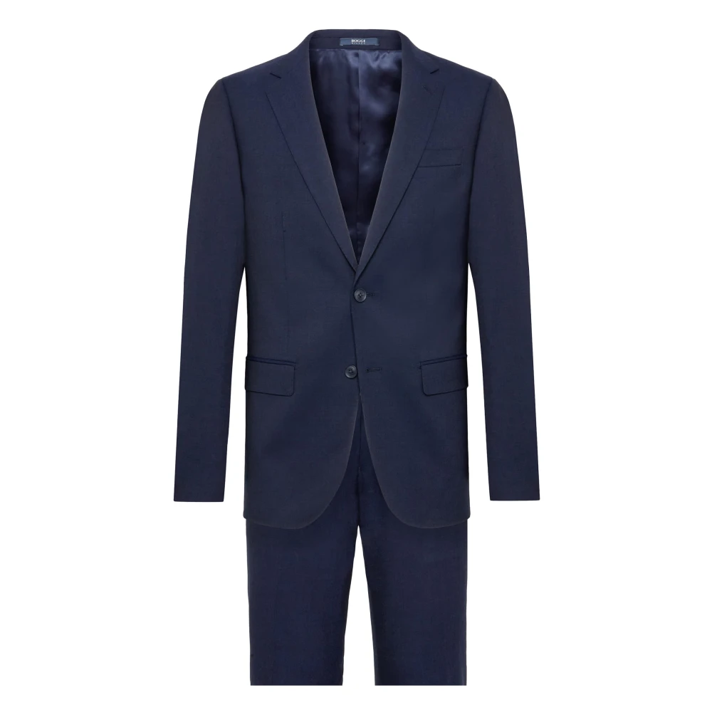 Boggi Milano Wol Stretch Pak Anversa Blue Heren