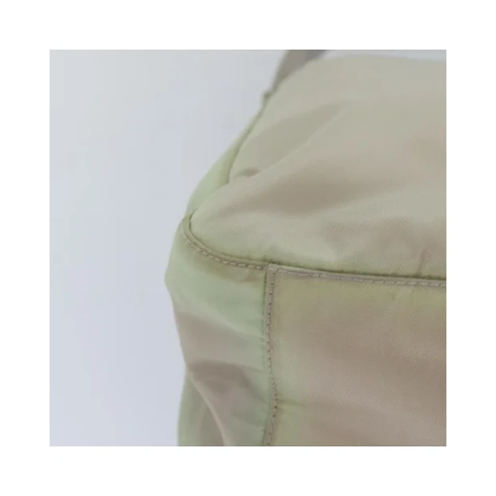 Prada Vintage Pre-owned Nylon prada-bags Beige Dames