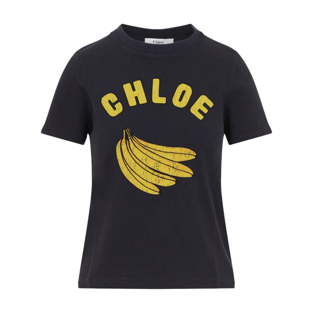 Chloé Blauw T-shirt voor vrouwen Blue Dames