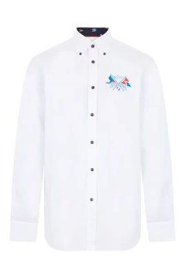 Långärmad skjorta med button-down-krage