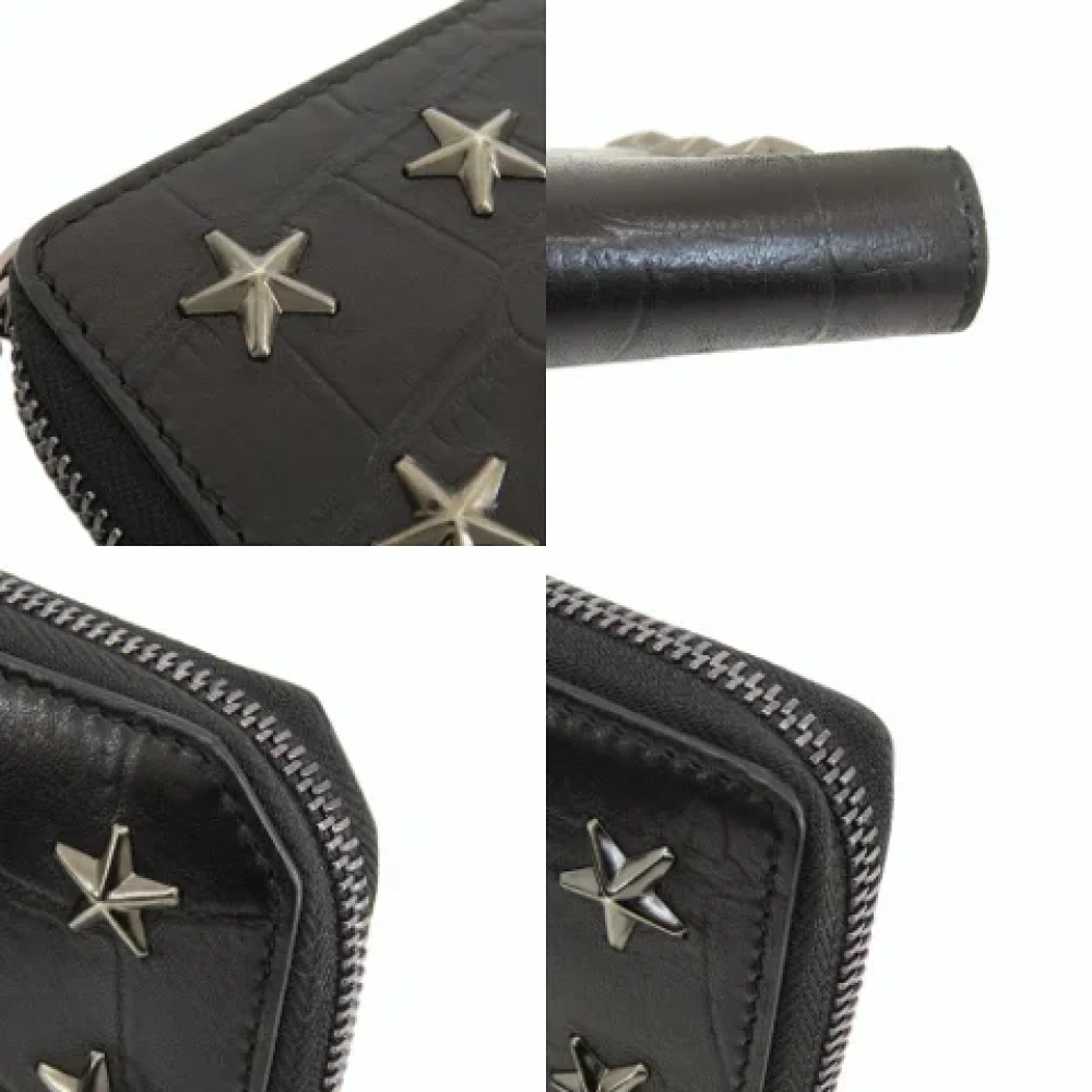 Jimmy Choo Pre-owned Leather wallets Black Dames