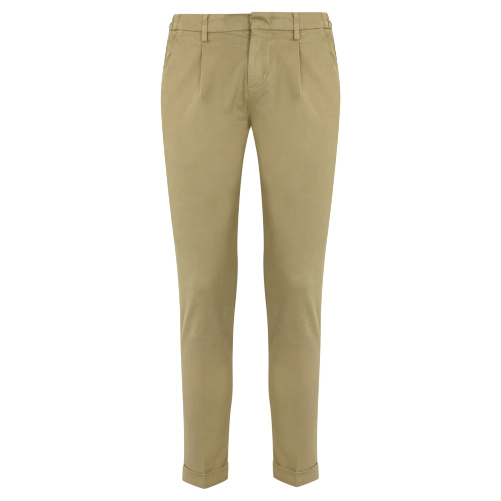 Fay Beige Katoenen Broek Regular Fit Beige Heren