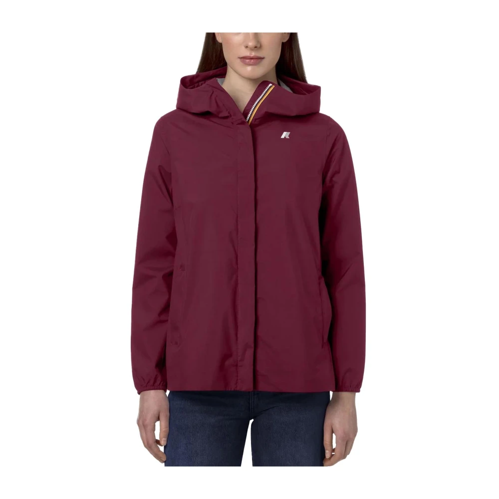 K-way Slim Fit Tussenseizoen Jas Polyester Red Dames