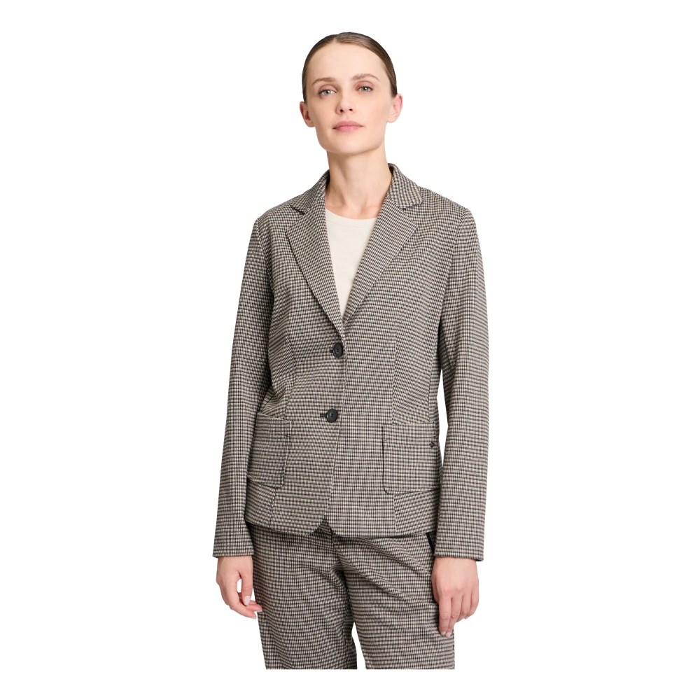 Betty & Co Korte blazer lange mouw Black Dames