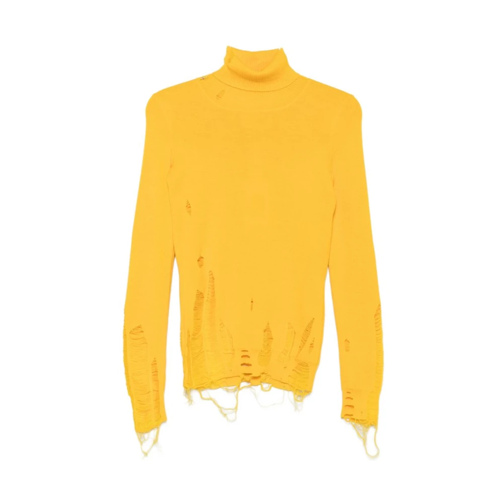 Mm6 Maison Margiela Damen Gelb Strickwaren, Mgröße: