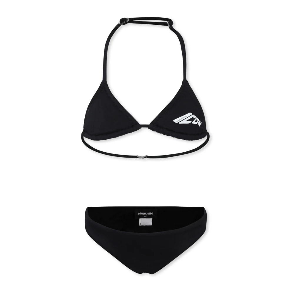 Dsquared2 Svart Icon Bikini Set Black, Flicka