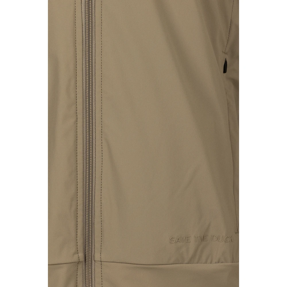Save The Duck Beige Hooded Jas Luiz Stijl Beige Heren