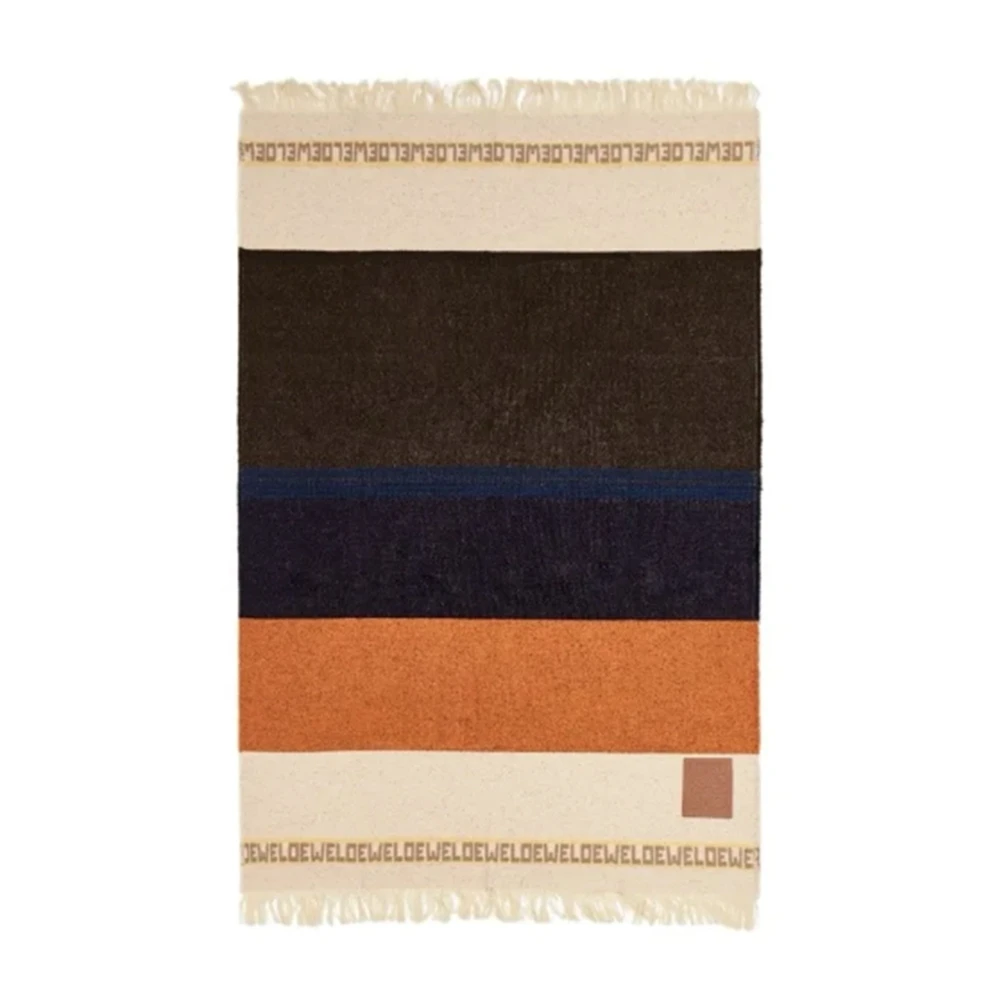 Loewe Wollen deken met franje-afwerking Beige Heren