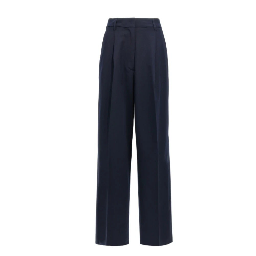 Thelatest Women's Blue Wide Trousers, 2XS, Stylish Trousers