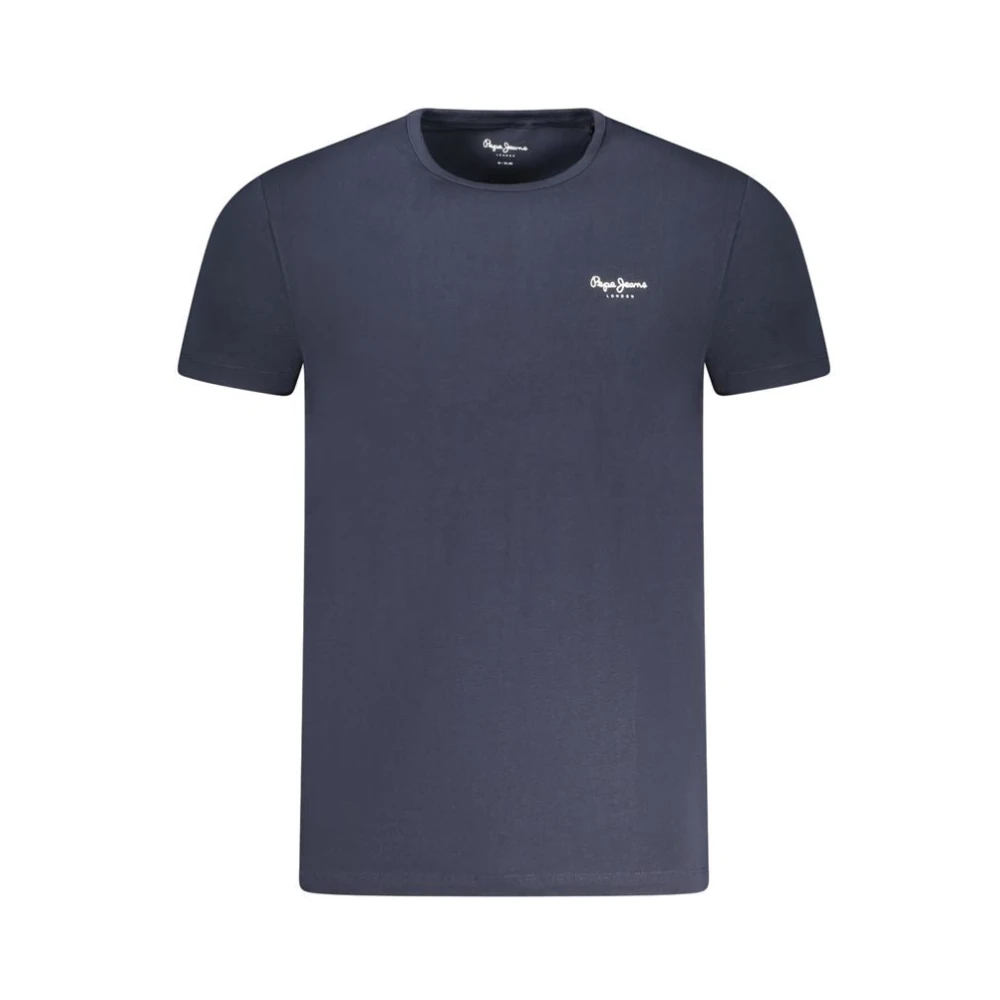 Pepe Jeans Men's Blue T-Shirts,, Cotton T-Shirt Slim-Fit Extra Large