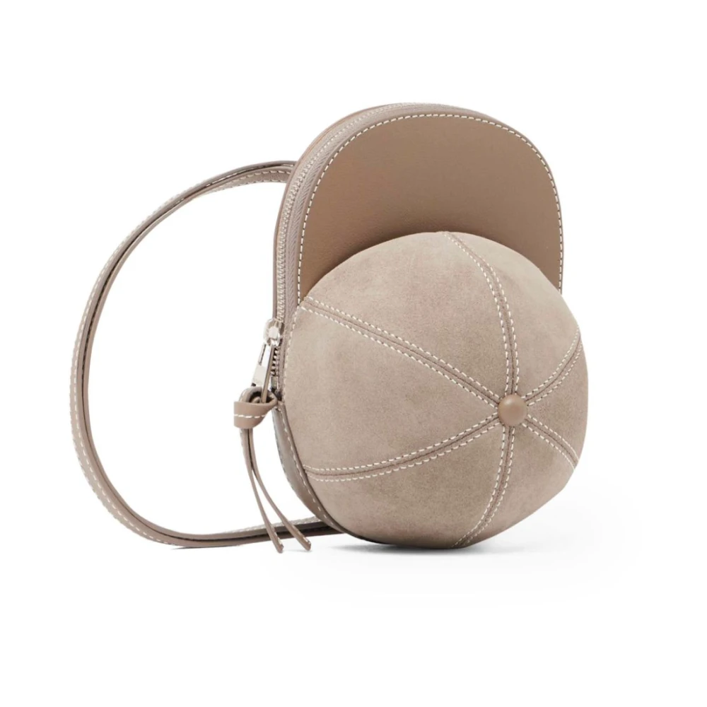 JW Anderson Bruine Schoudertas van Premium Leer Brown Heren