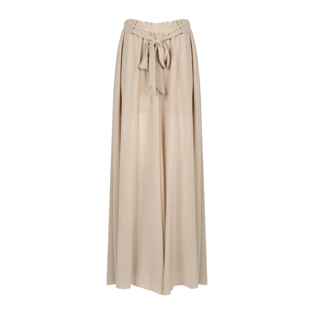 La Haine Inside Us Elegante Palazzo Broek Beige Dames