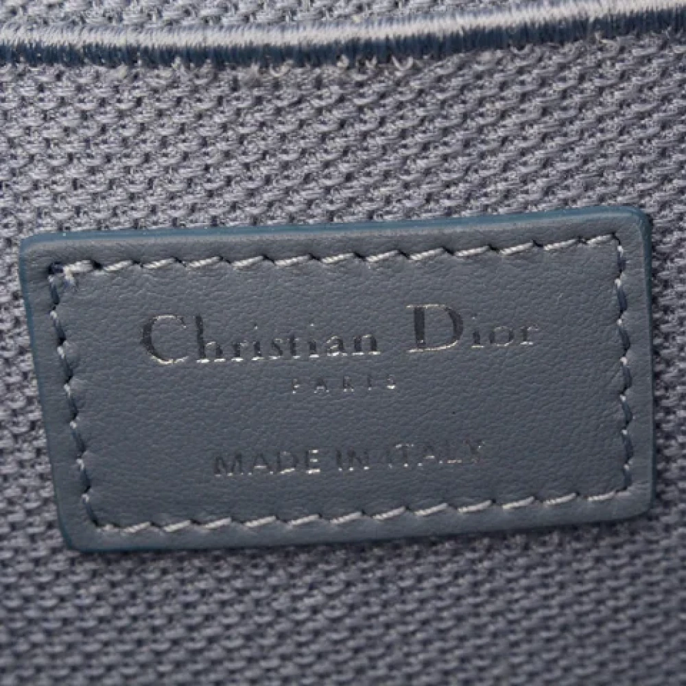 Dior Vintage Pre-owned Fabric handbags Blue Dames