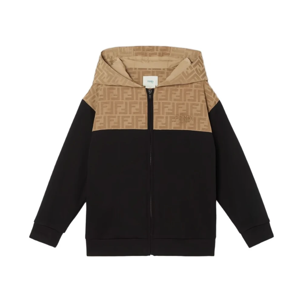 Fendi Boys Black Kids Beige Jumper - Kids Sweatshirts - 4 Y - Kids
