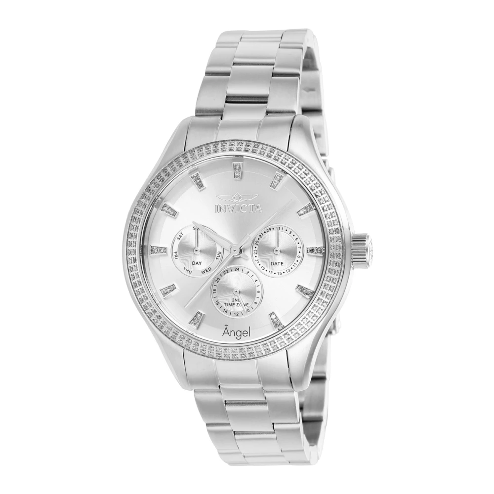 Invicta Watches Angel 38282 Women's Quartz Watch - 40mm - With 182 diamonds Gray, Dam