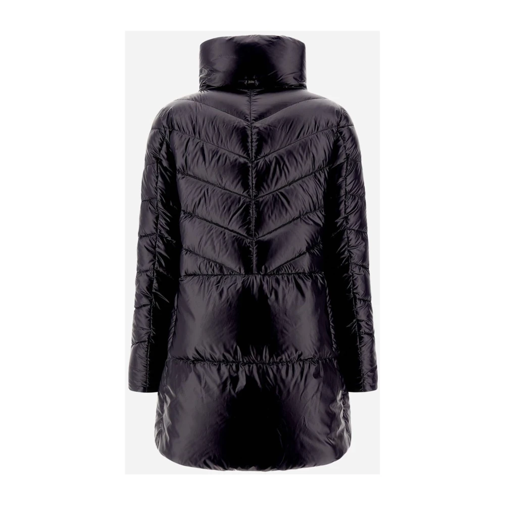 Herno Nylon Ultralight A-Shape Jas Black Dames