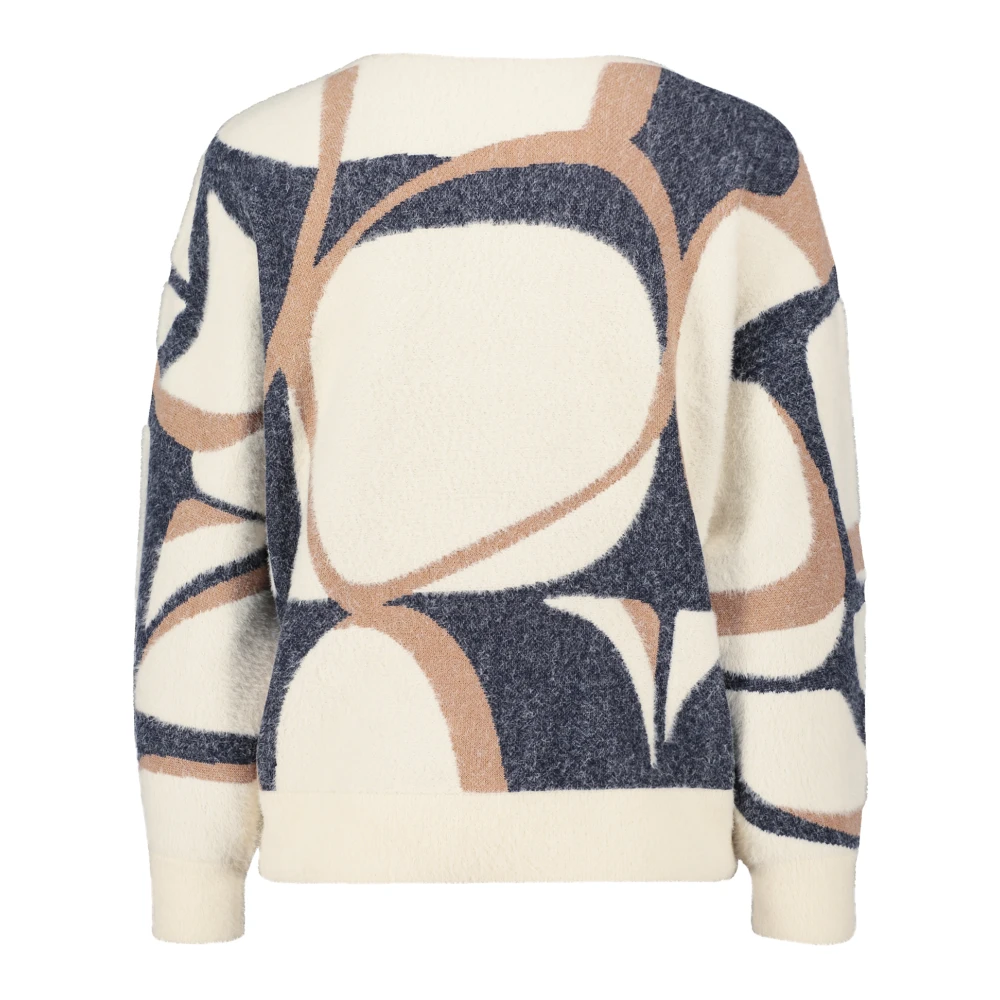 Betty & Co Gebreide trui met effectgaren Multicolor Dames