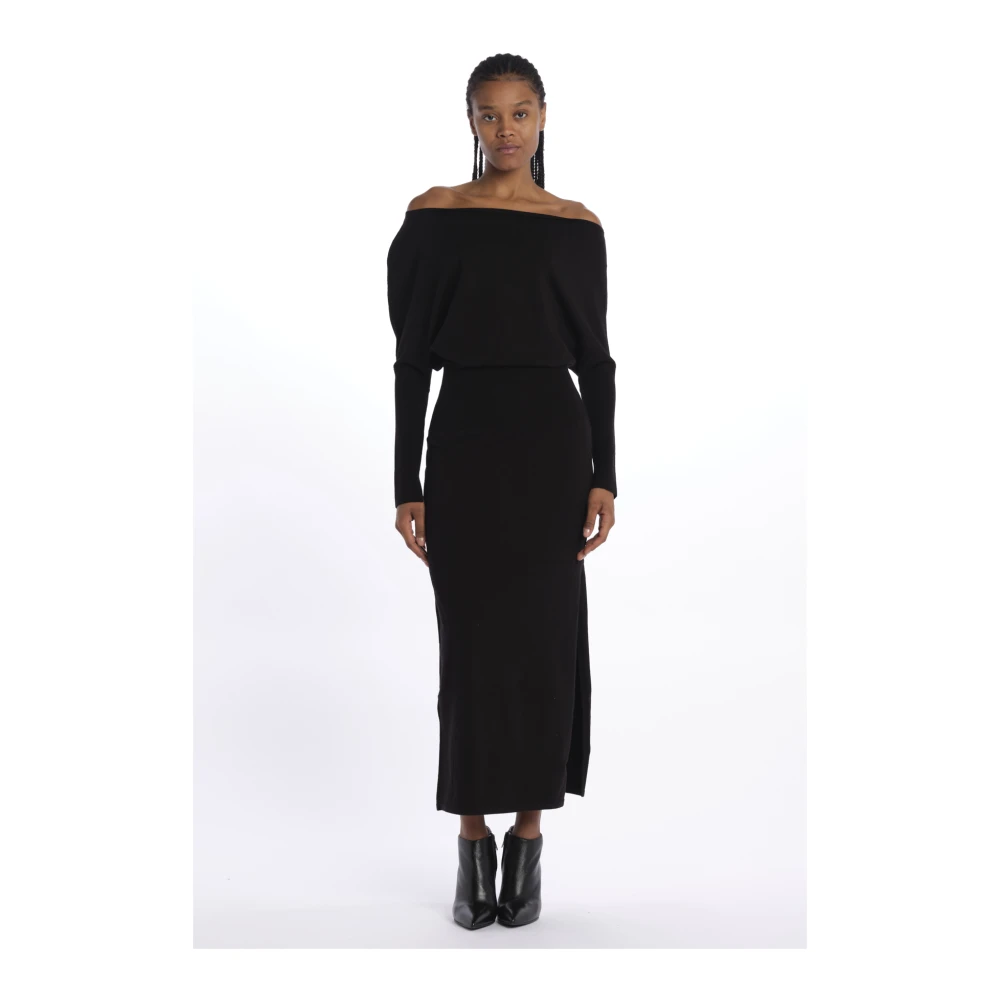 Simkhai Zwarte Janese Gebreide Jurk Black Dames