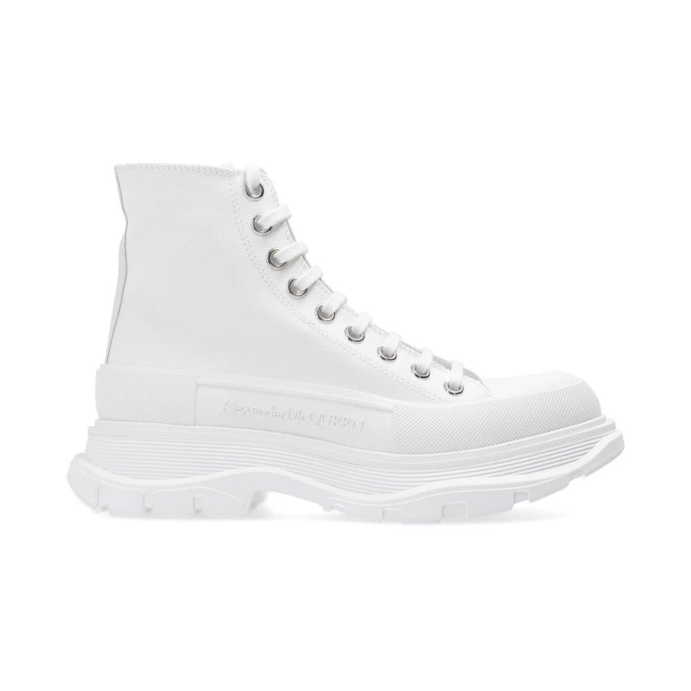Alexander McQueen Hoge platform sneakers Dames Schoenen Wit