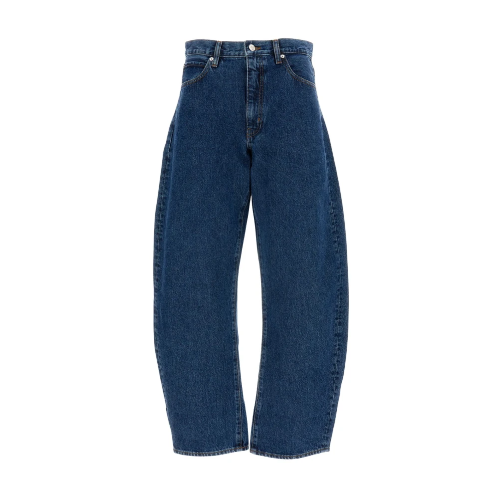 Frame Kvinno Blå Jeans Dam, W26, Bomull, Loose-Fit Jeans