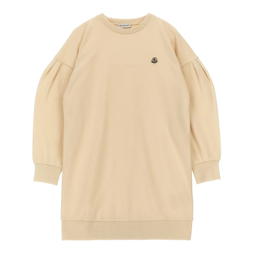Moncler Girls Beige Pleated Dress - Dresses - 10 Y - Kids
