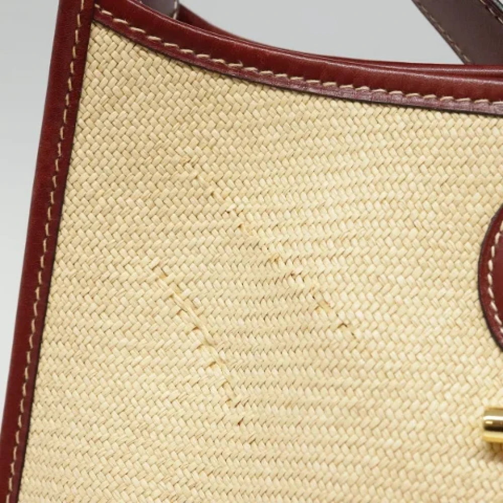 Hermès Vintage Pre-owned Fabric shoulder-bags Beige Dames