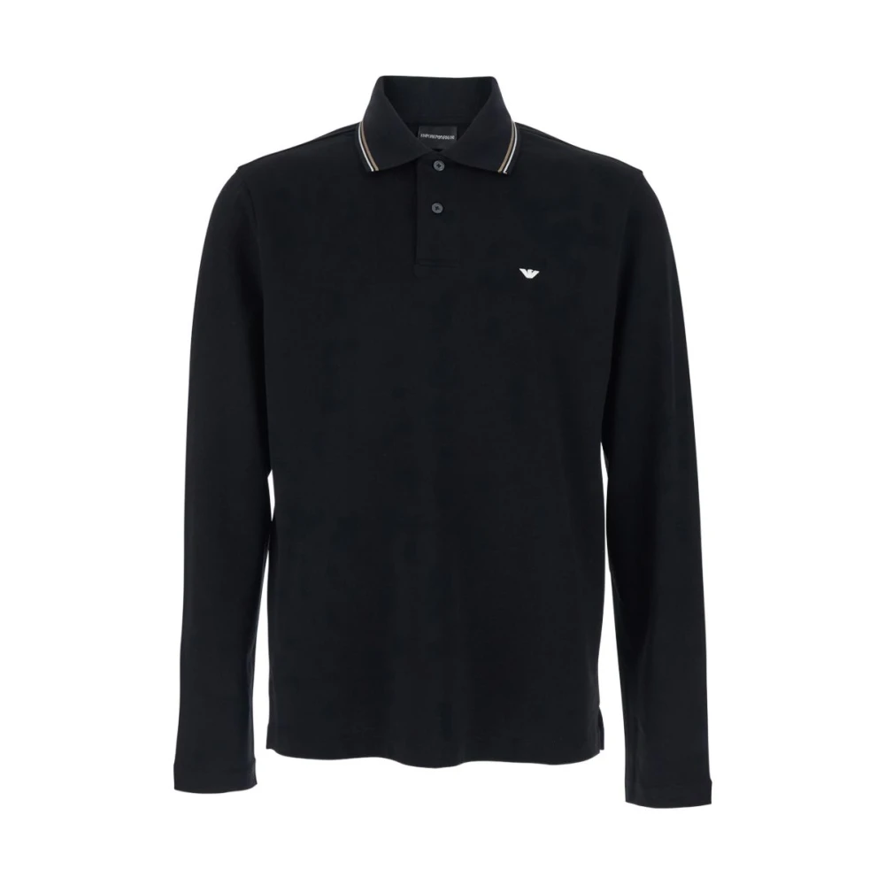 Emporio Armani Men's Black Polo Shirts, S, T-Shirts And Polos