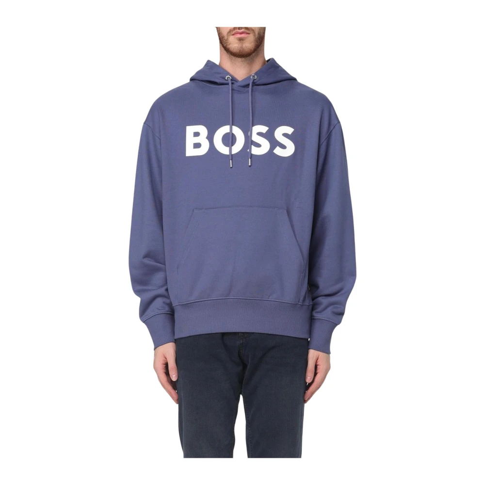 Hugo Uomo Blu - Felpa Elegante Per - Sweatshirts & Hoodies - S
