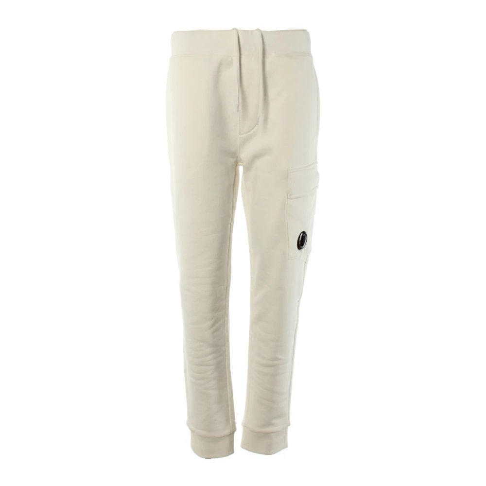 C.p. Company Men's White Jogging Trousers - Sweatpants - S - Trousers