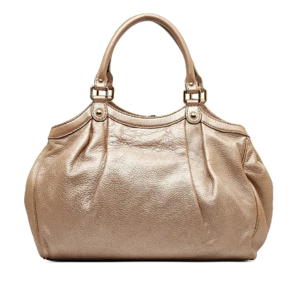 Gucci Vintage Pre-owned Leather handbags Pink Dames