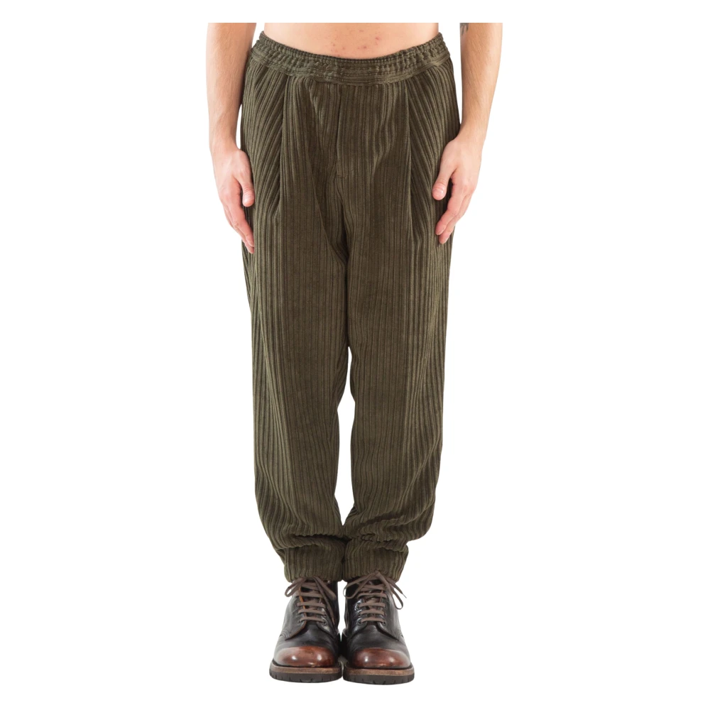 Briglia Ribfluwelen Broek in Savoys Stijl Green Heren