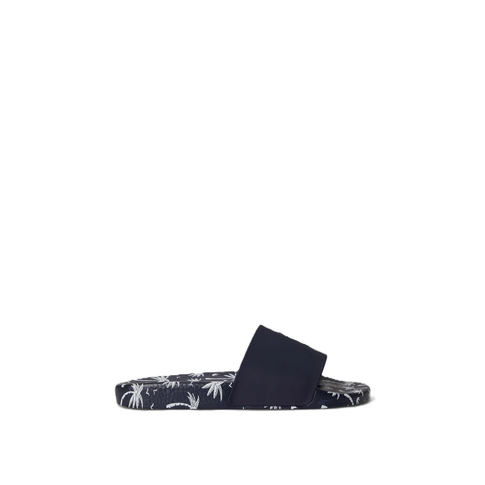 Polo Ralph Lauren Blue Sliders, Male, 7 Uk, Slide-Printed Eva