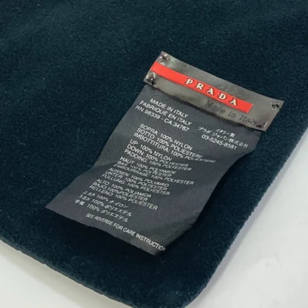 Prada Vintage Pre-owned Fabric scarves Blue Dames