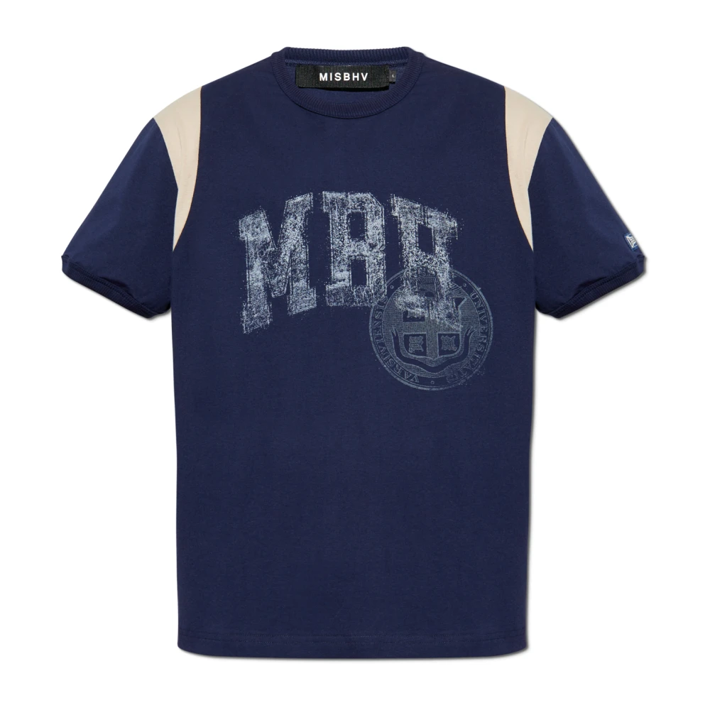 Misbhv T-shirt met logo Blue Heren