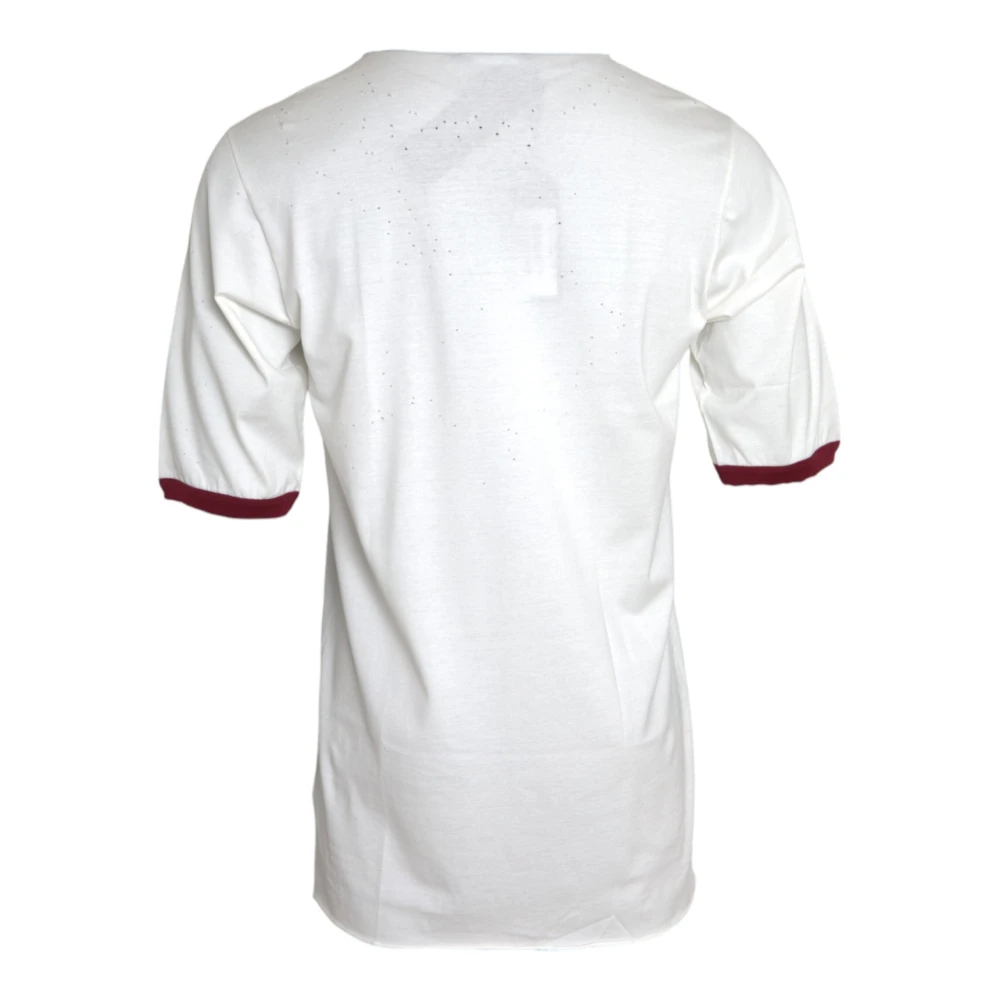 Dolce & Gabbana Witte King of Love Katoenen T-Shirt White Heren