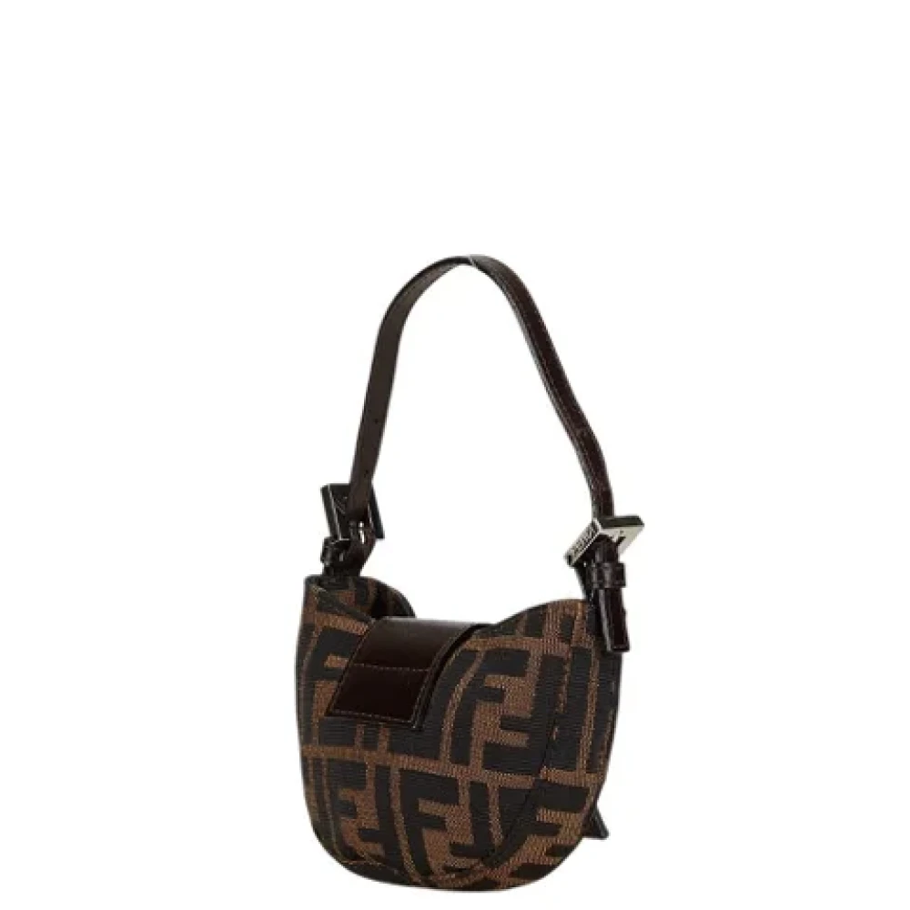 Fendi Vintage Pre-owned Canvas handbags Brown Dames
